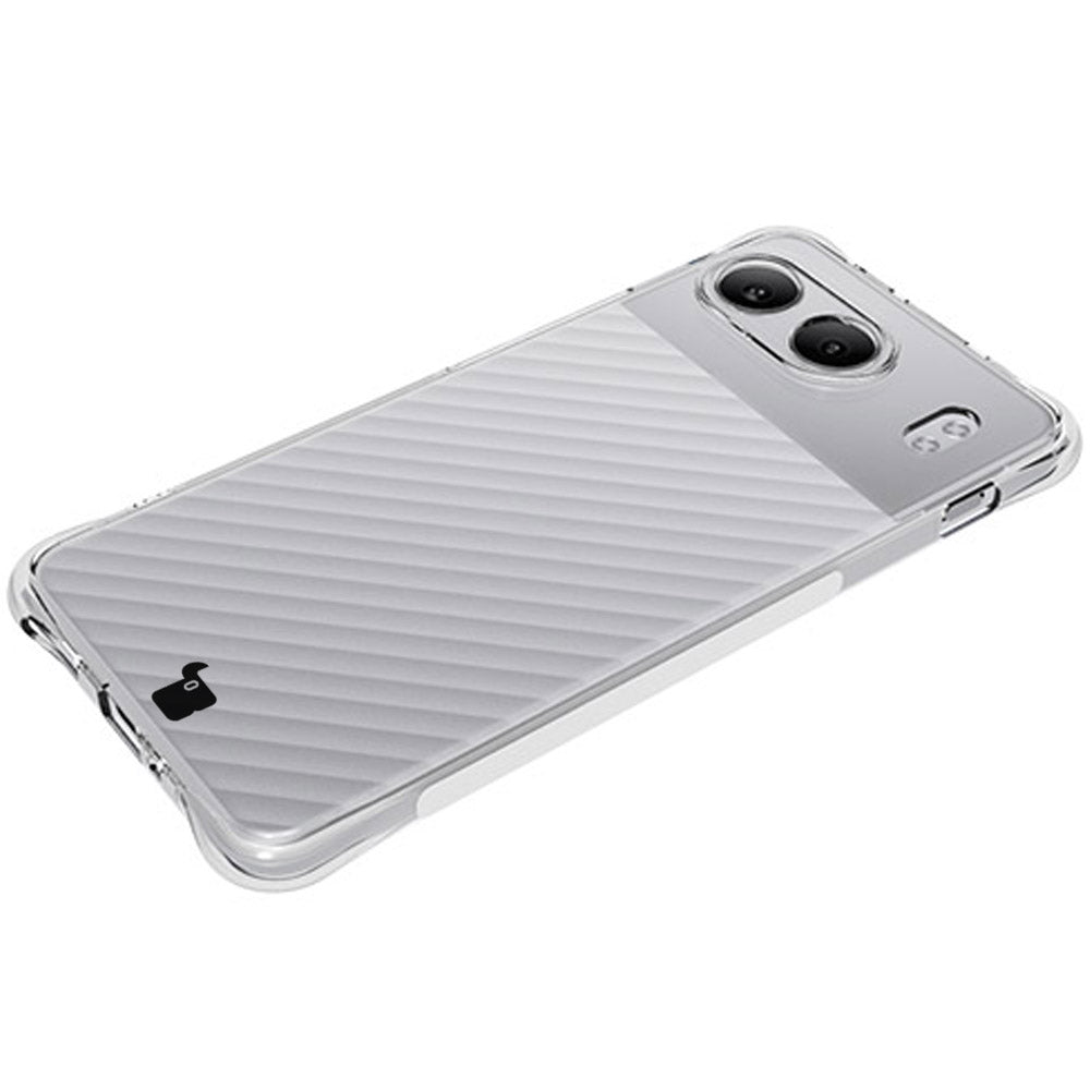 Schutzhülle + 2x gehärtetes Glas für OnePlus Nord 4, Bizon Case Clear Pack, Transparent