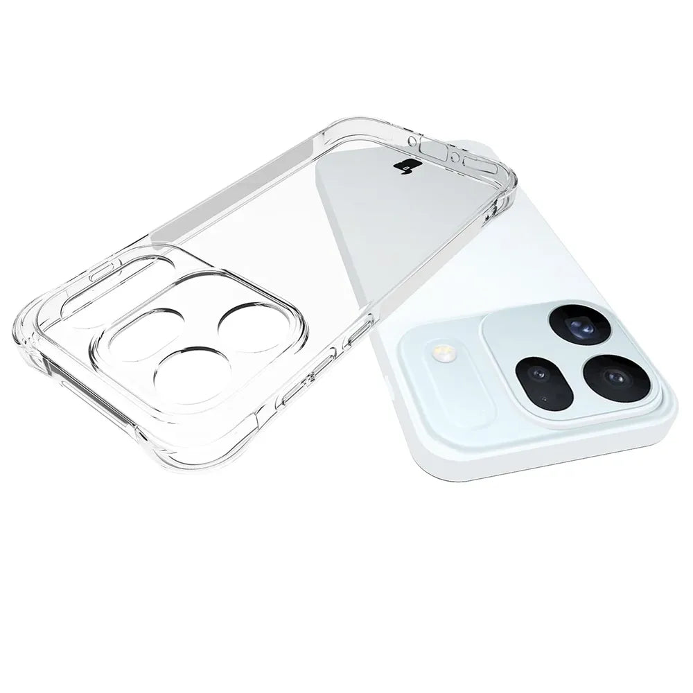 Handyhülle + 2x gehärtetes Glas für OPPO Find X10, Bizon Case Clear Pack, Transparent (5/9)
