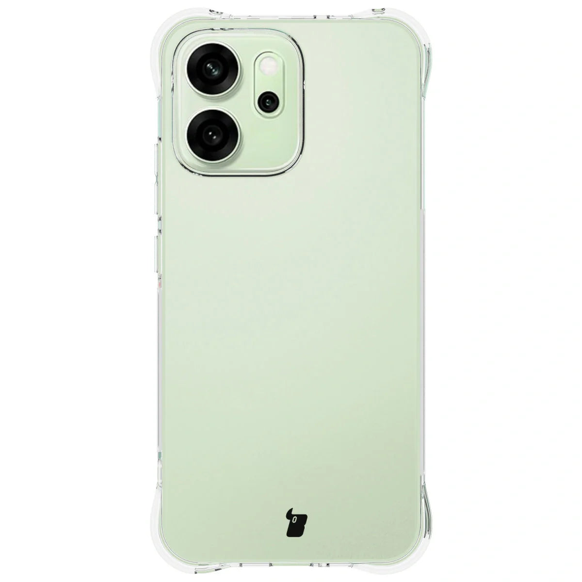 Handyhülle + 2x Folie für Oppo Reno 14 F / FS, Bizon Case Clear Pack, Transparent