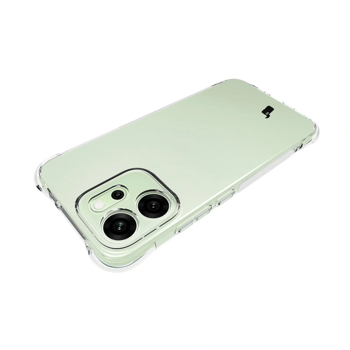 Handyhülle + 2x Folie für Oppo Reno 14 F / FS, Bizon Case Clear Pack, Transparent