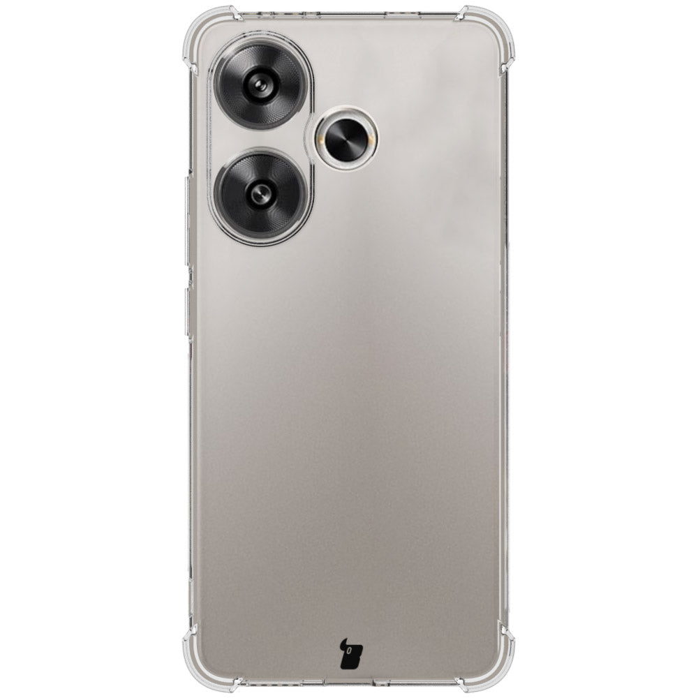 Schutzhülle + 2x gehärtetes Glas für Xiaomi Poco F6, Bizon Case Clear Pack, Transparent