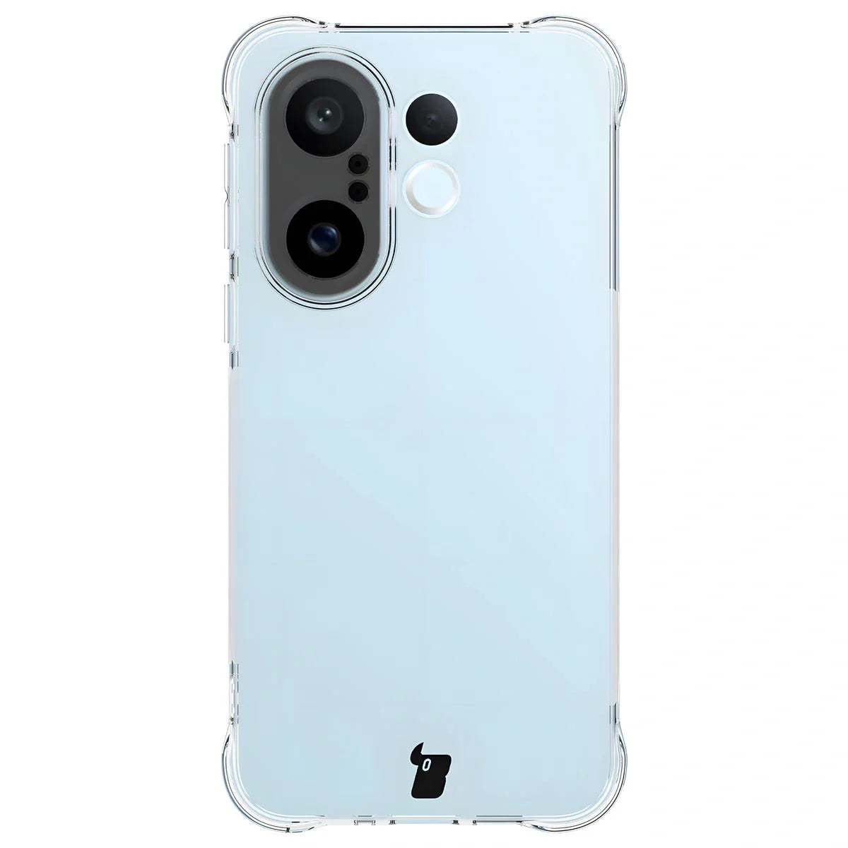 Handyhülle + 2x Folie für Vivo X200 FE, Bizon Case Clear Pack, Transparent