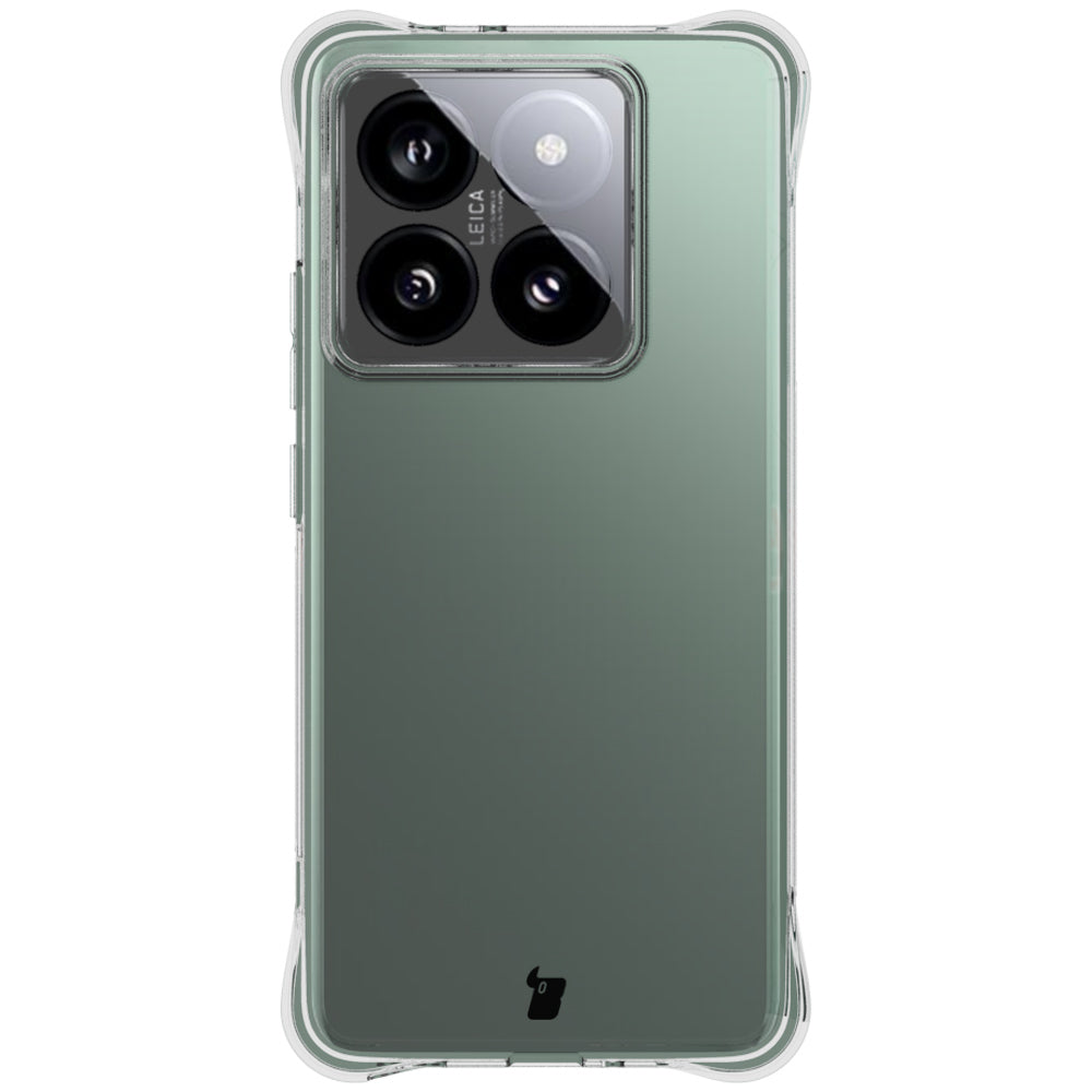 Schutzhülle + 2x gehärtetes Glas für Xiaomi 14T Pro, Bizon Case Clear Pack, Transparent