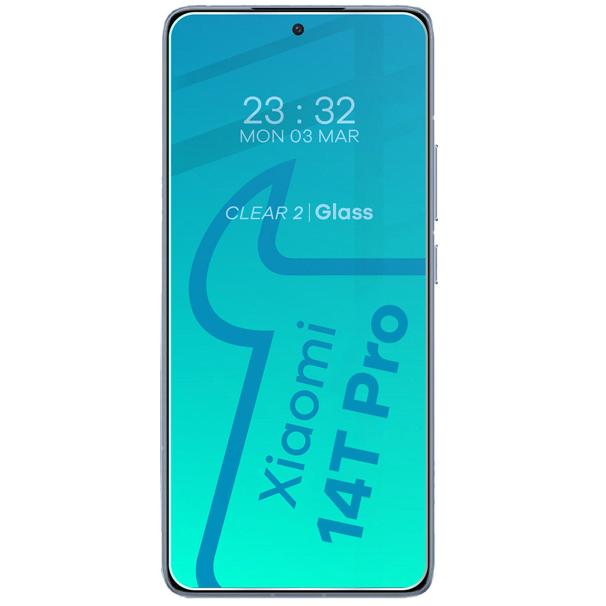 Schutzhülle + 2x gehärtetes Glas für Xiaomi 14T Pro, Bizon Case Clear Pack, Transparent