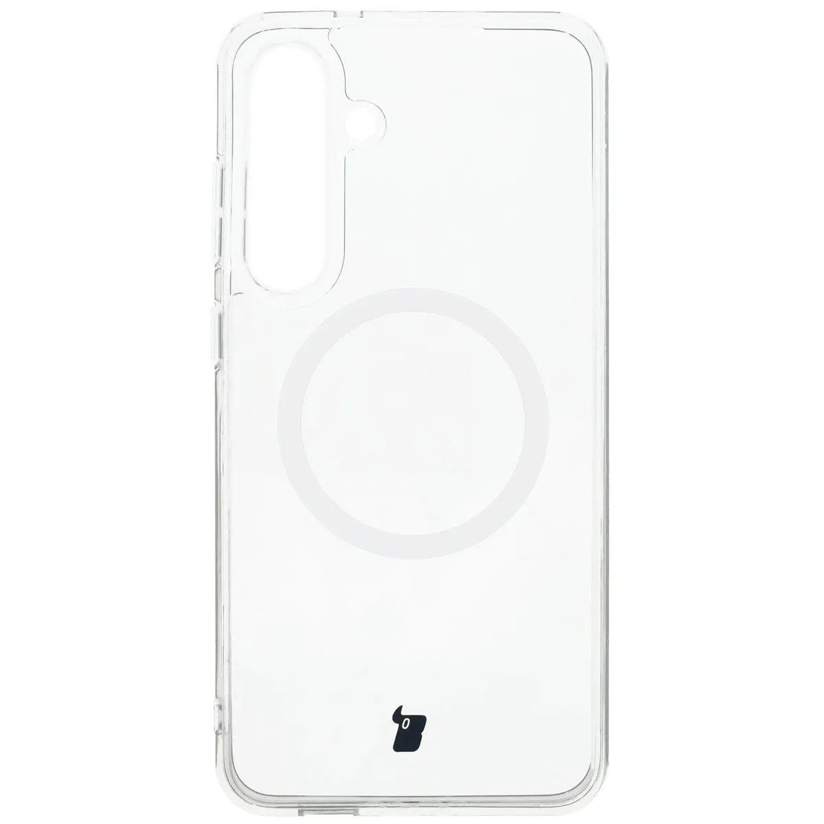 Handyhülle mit Magnetring für Galaxy S25 Plus, Bizon Case CrystalO, Transparent