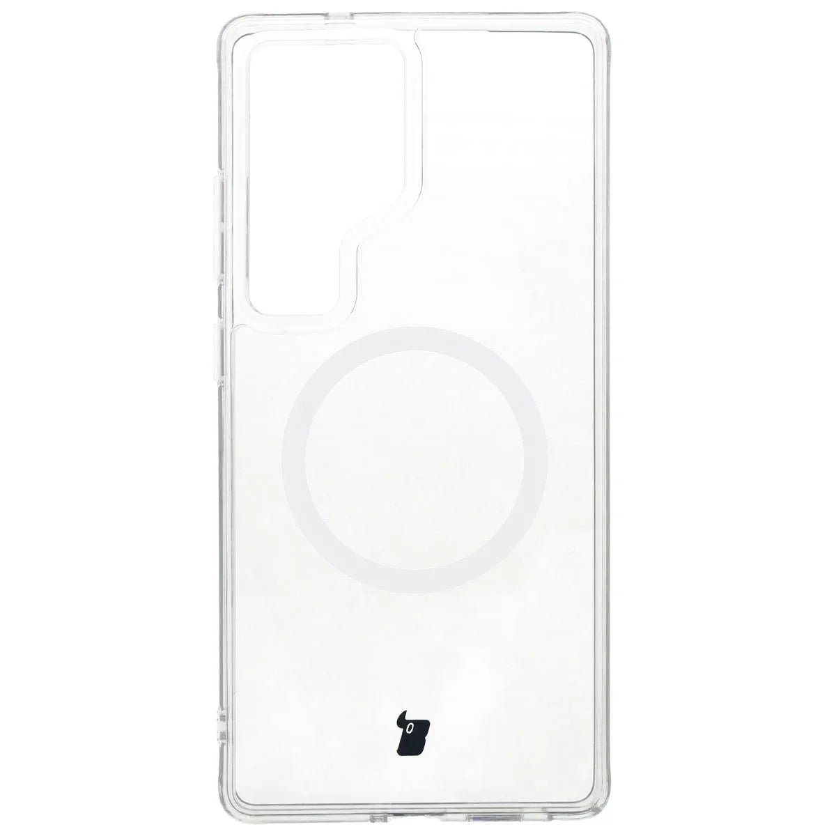 Handyhülle mit Magnetring für Galaxy S25 Ultra, Bizon Case CrystalO, Transparent