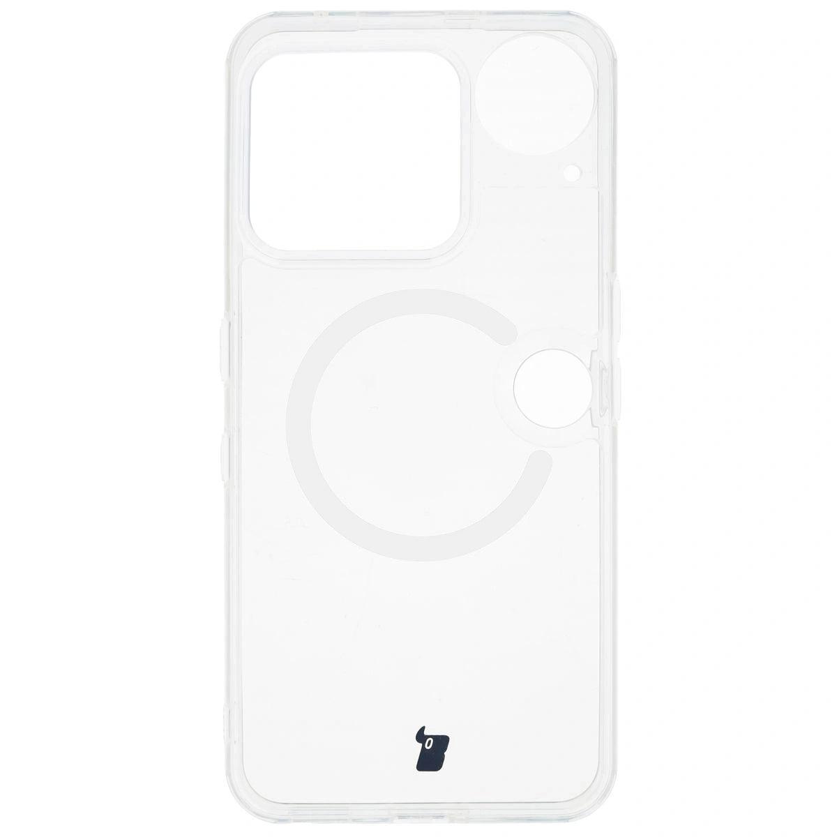 Handyhülle mit Magnetring für Nothing Phone (3), Bizon Case CrystalO, Transparent