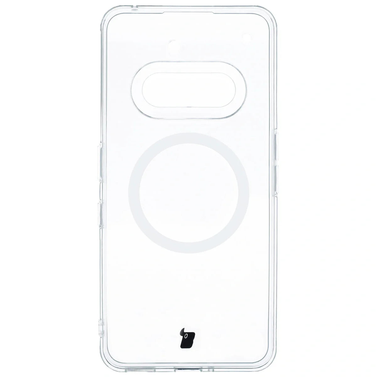 Handyhülle mit Magnetring für Nothing Phone (3a), Bizon Case CrystalO, Transparent