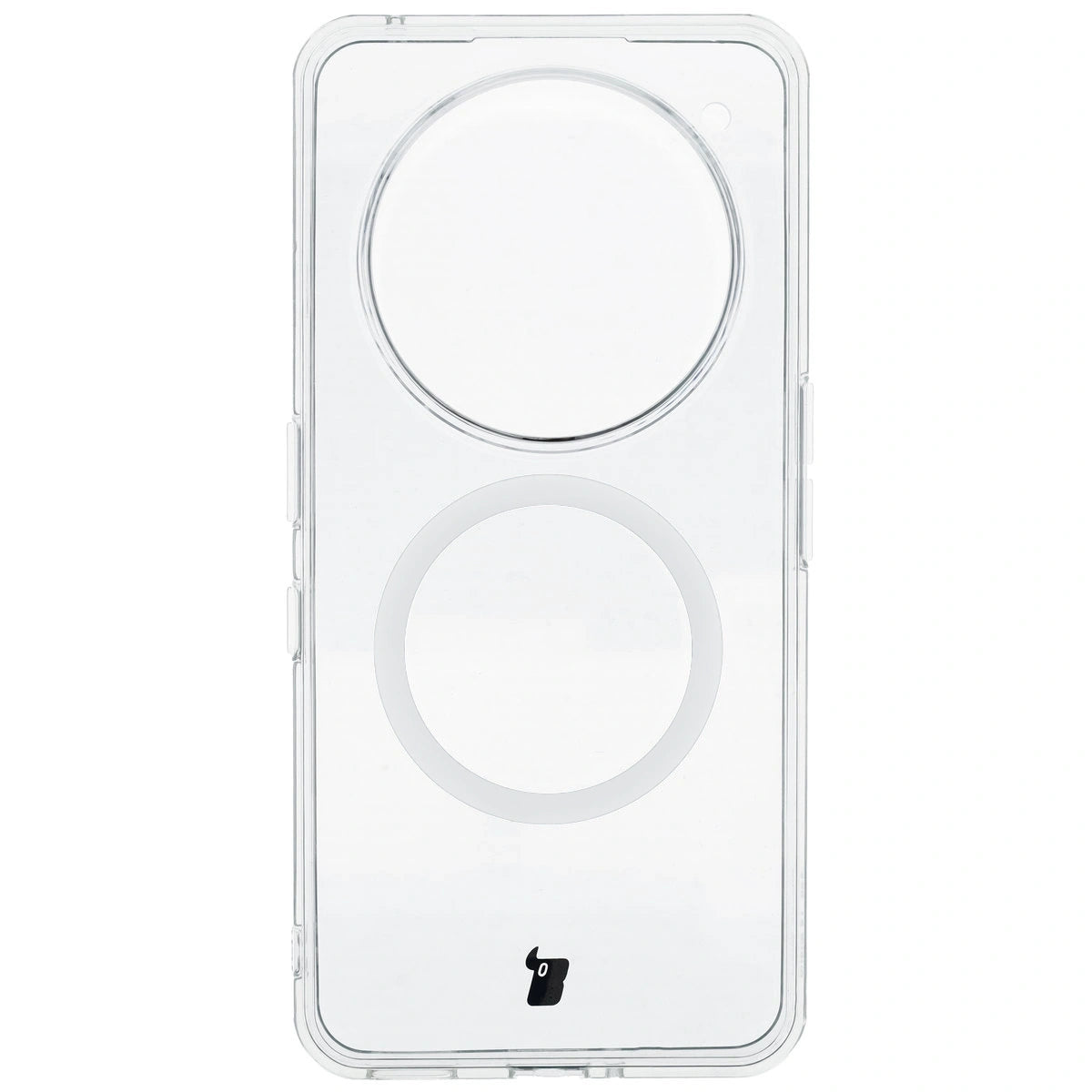 Handyhülle mit Magnetring für Nothing Phone (3a) Pro, Bizon Case CrystalO, Transparent