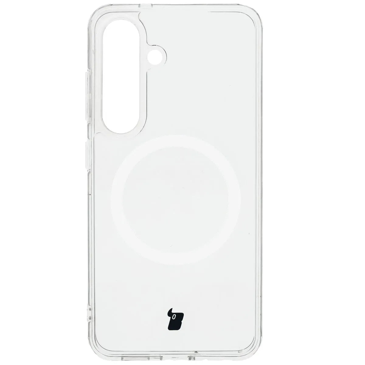 Handyhülle mit Magnetring für Galaxy S25, Bizon Case CrystalO, Transparent