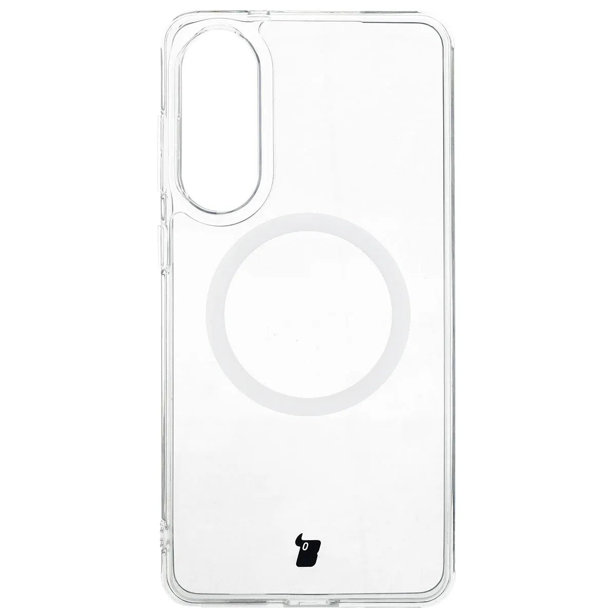 Handyhülle mit Magnetring für Galaxy S25 Edge, Bizon Case CrystalO, Transparent