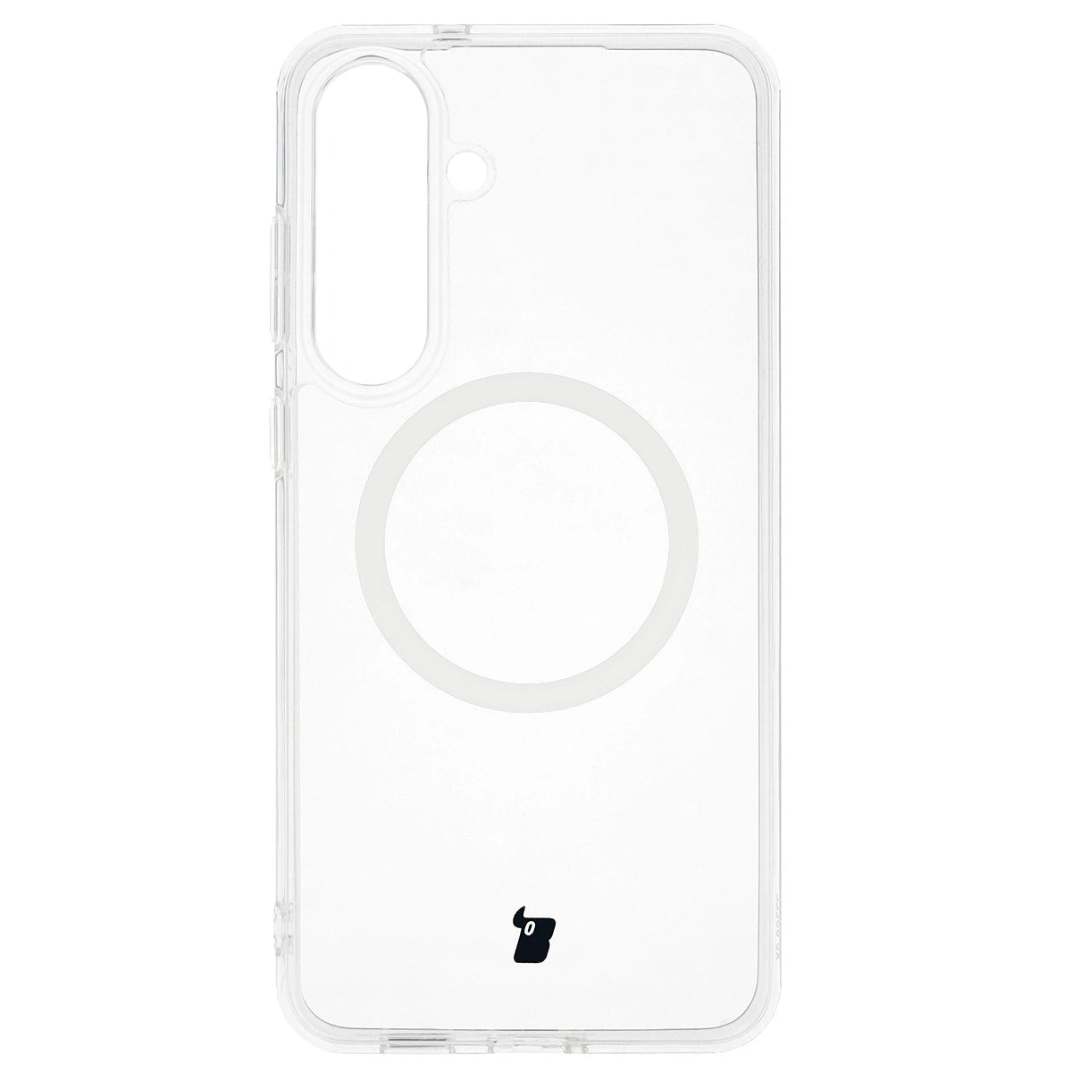 Handyhülle mit Magnetring für Galaxy S25 FE, Bizon Case CrystalO, Transparent