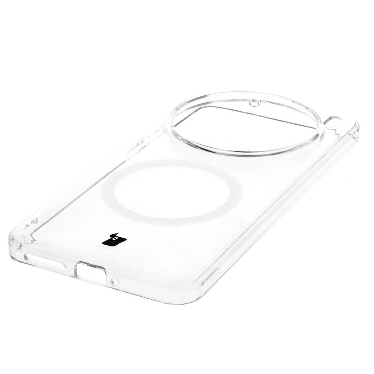 Handyhülle mit Magnetring für Vivo X200 Pro, Bizon Case CrystalO, Transparent