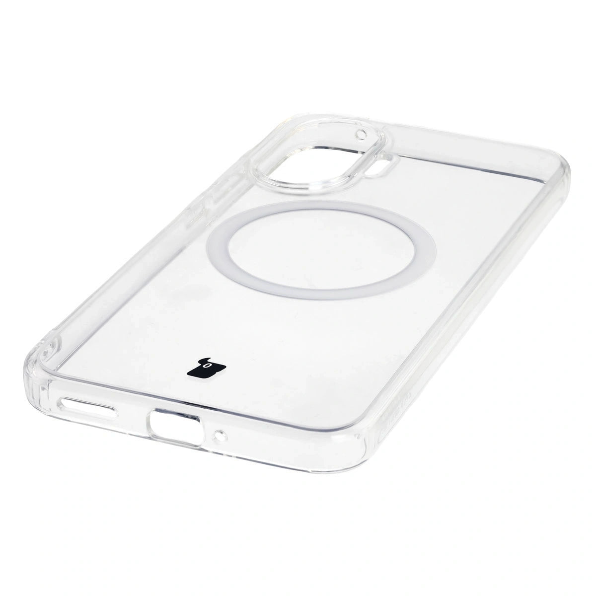 Handyhülle mit Magnetring für Xiaomi POCO F7, Bizon Case CrystalO, Transparent