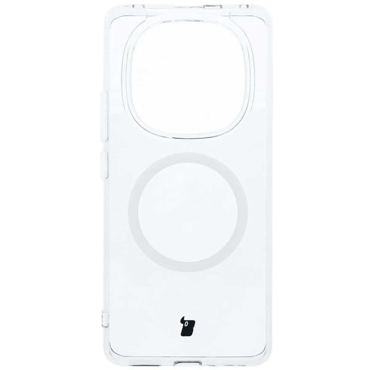 Handyhülle mit Magnetring für Xiaomi Redmi Note 14 Pro 5G / 14 Pro+ 5G / Poco X7, Bizon Case CrystalO, Transparent