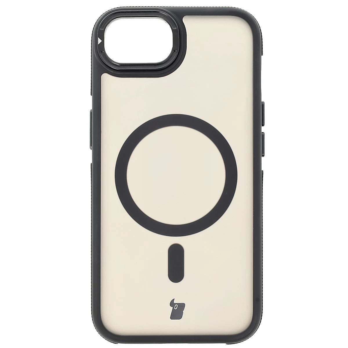 Handyhülle mit Ständer und Magnetring für iPhone 17e / 16e, Bizon Case Eclipse, Getönte mit schwarzem Rahmen