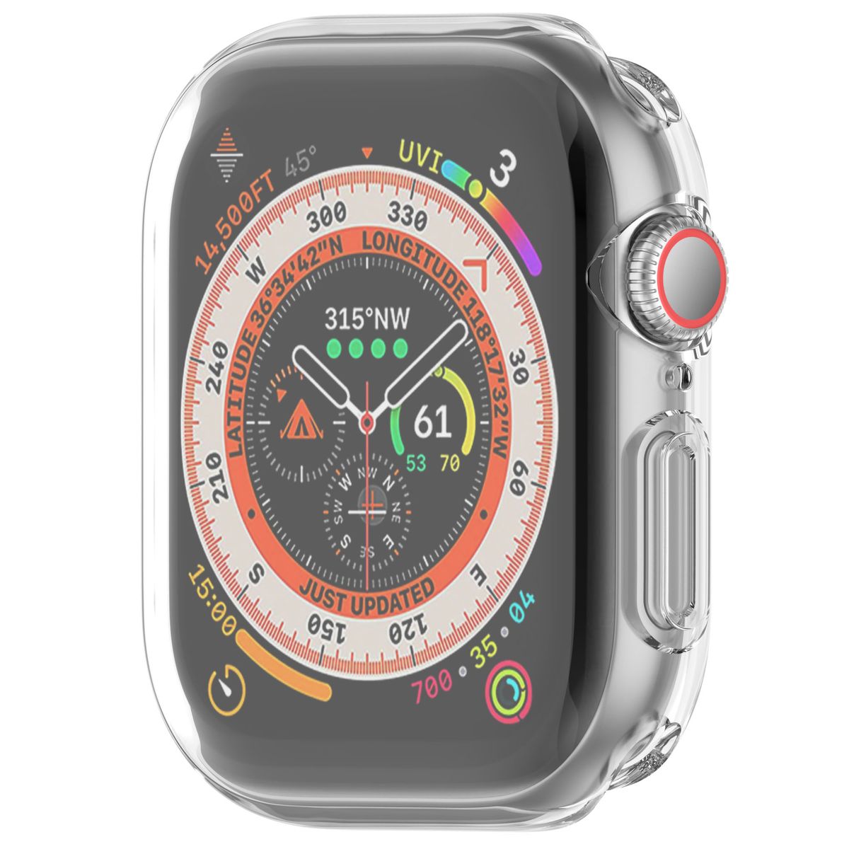 Schutzhülle für Apple Watch 11 / 10 (42mm), Bizon Case Watch Felipe, Transparent
