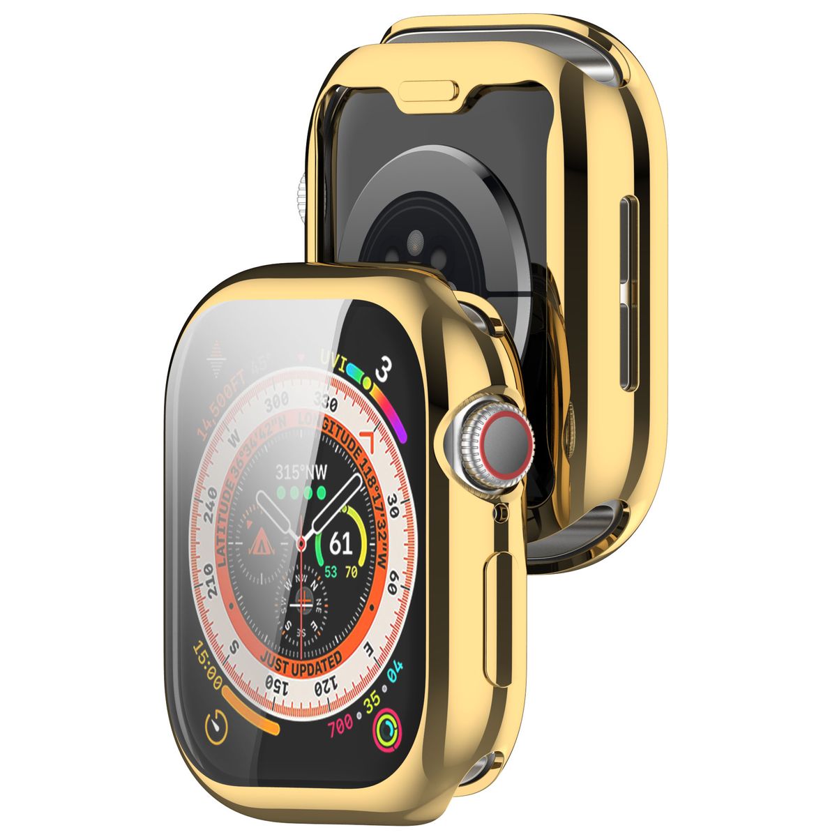 Schutzhülle für Apple Watch 11 / 10 (46mm), Bizon Case Watch Felipe, Gold