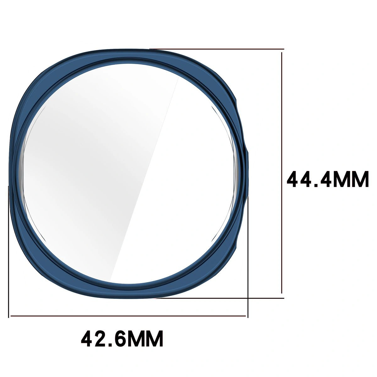 Schutzhülle für Galaxy Watch 9 / 8 40 mm, Bizon Case Watch Felipe, Blau