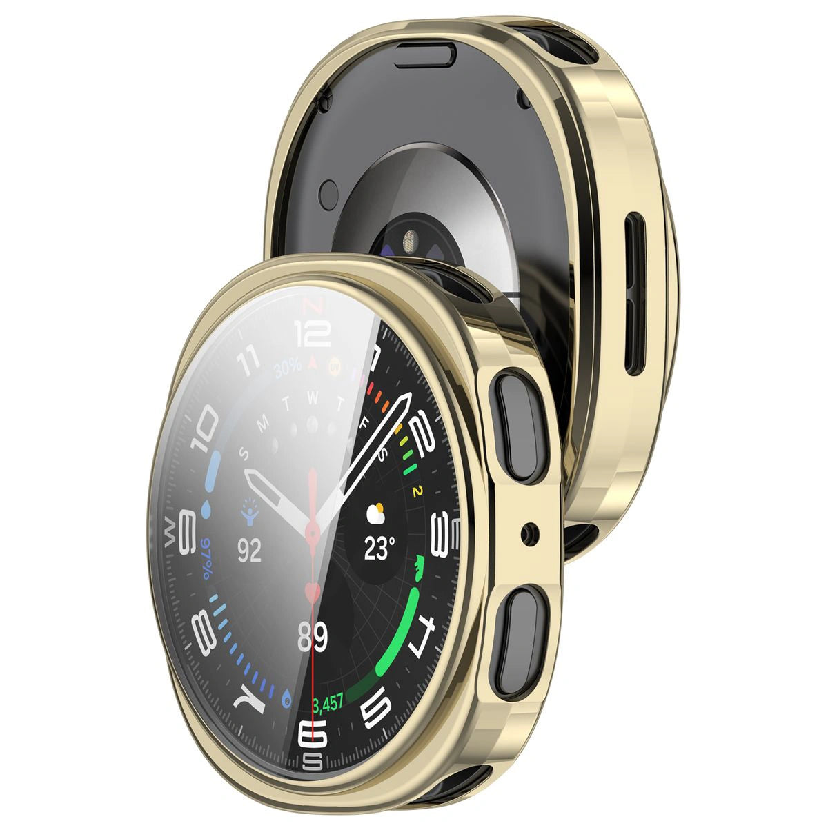 Schutzhülle für Galaxy Watch 9 / 8 40 mm, Bizon Case Watch Felipe, Golden