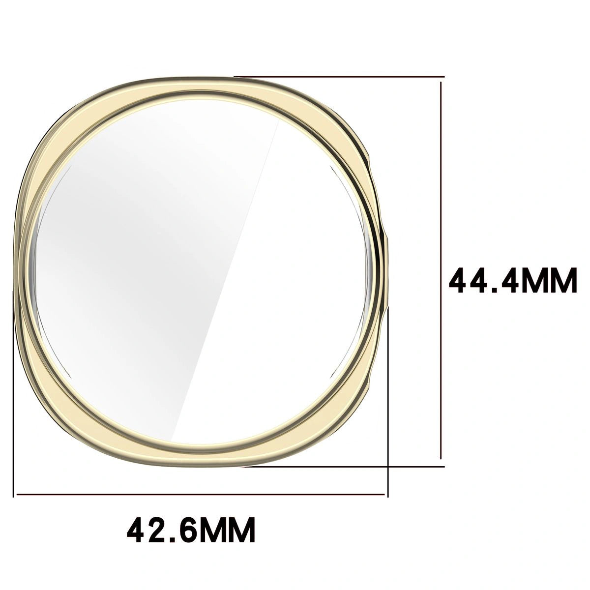 Schutzhülle für Galaxy Watch 9 / 8 40 mm, Bizon Case Watch Felipe, Golden