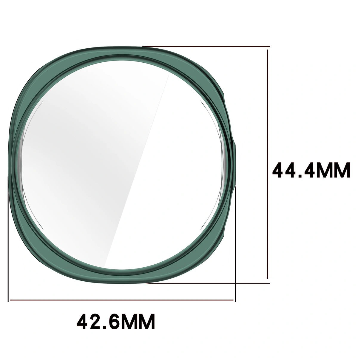 Schutzhülle für Galaxy Watch 9 / 8 40 mm, Bizon Case Watch Felipe, Grün