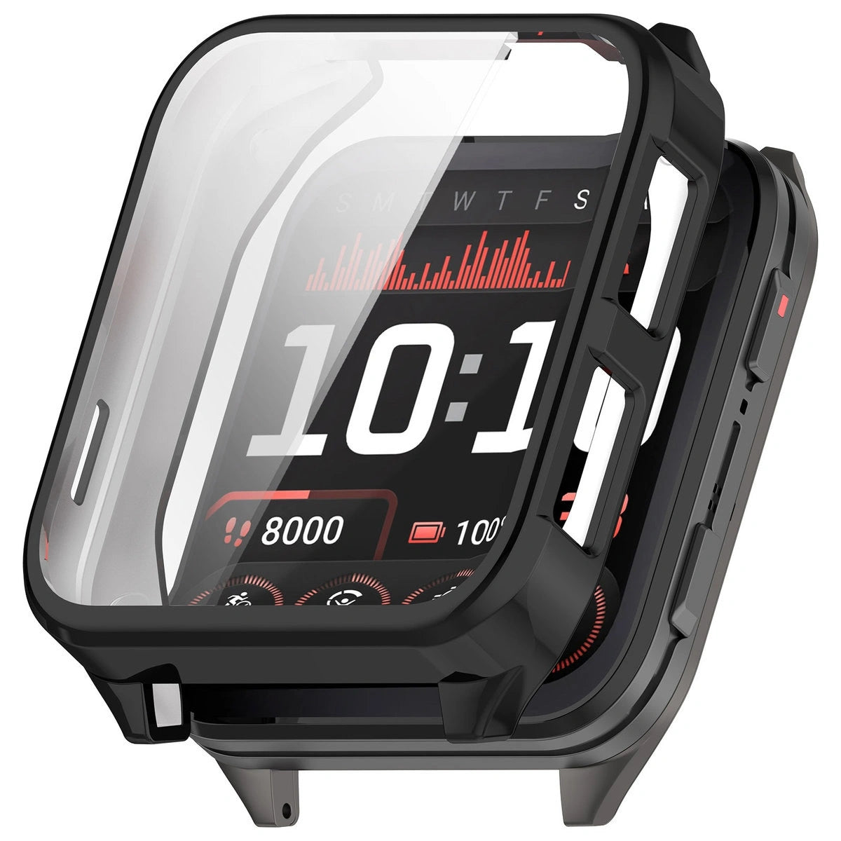 Schutzhülle für Garmin Venu X1, Bizon Case Watch Felipe, Schwarz