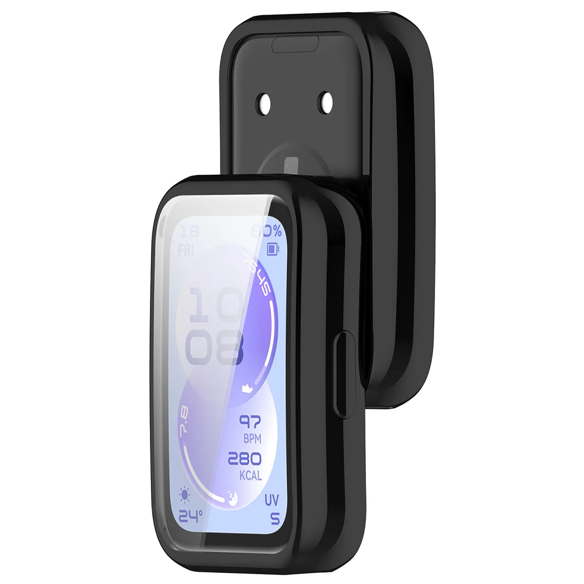 Schutzhülle für Huawei Band 11, Bizon Case Watch Felipe, Schwarz