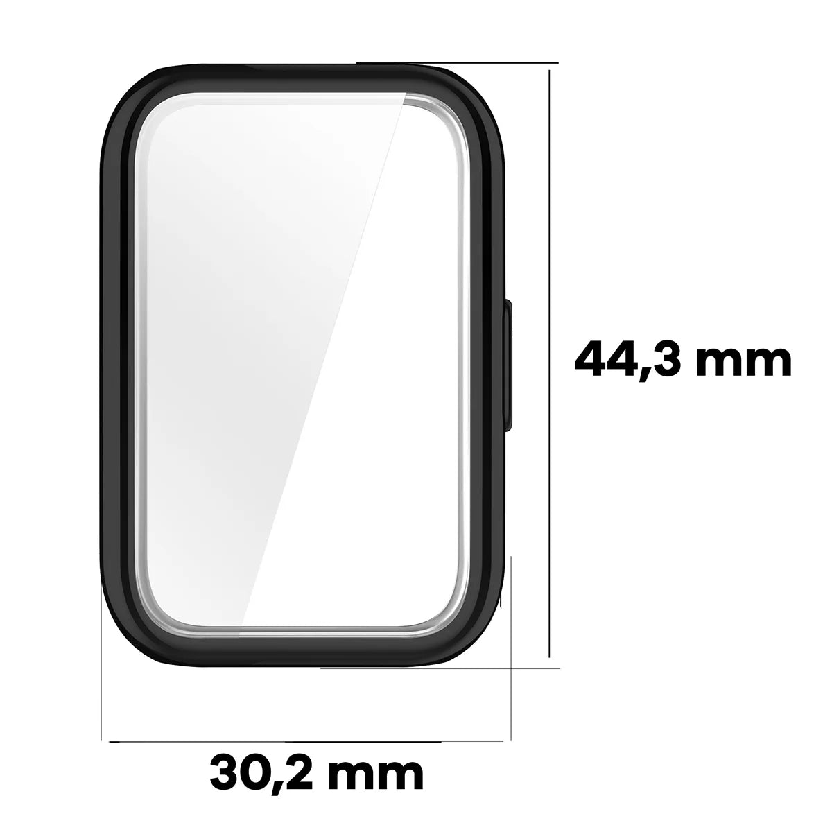 Schutzhülle für Huawei Band 11, Bizon Case Watch Felipe, Schwarz