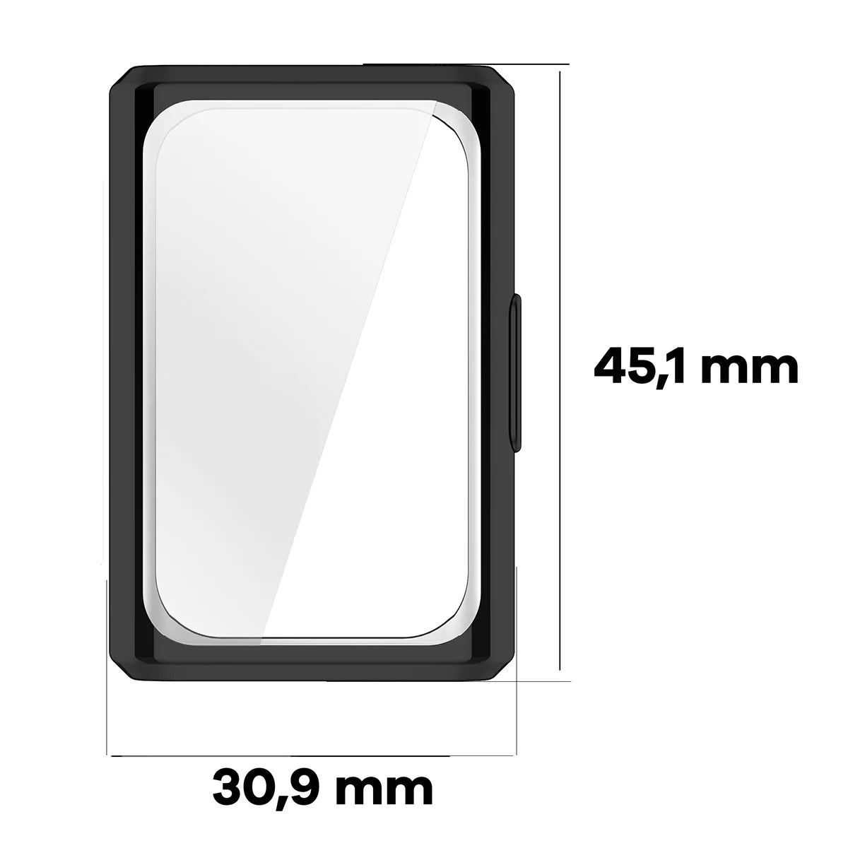 Schutzhülle für Huawei Band 11 Pro, Bizon Case Watch Felipe, Schwarz