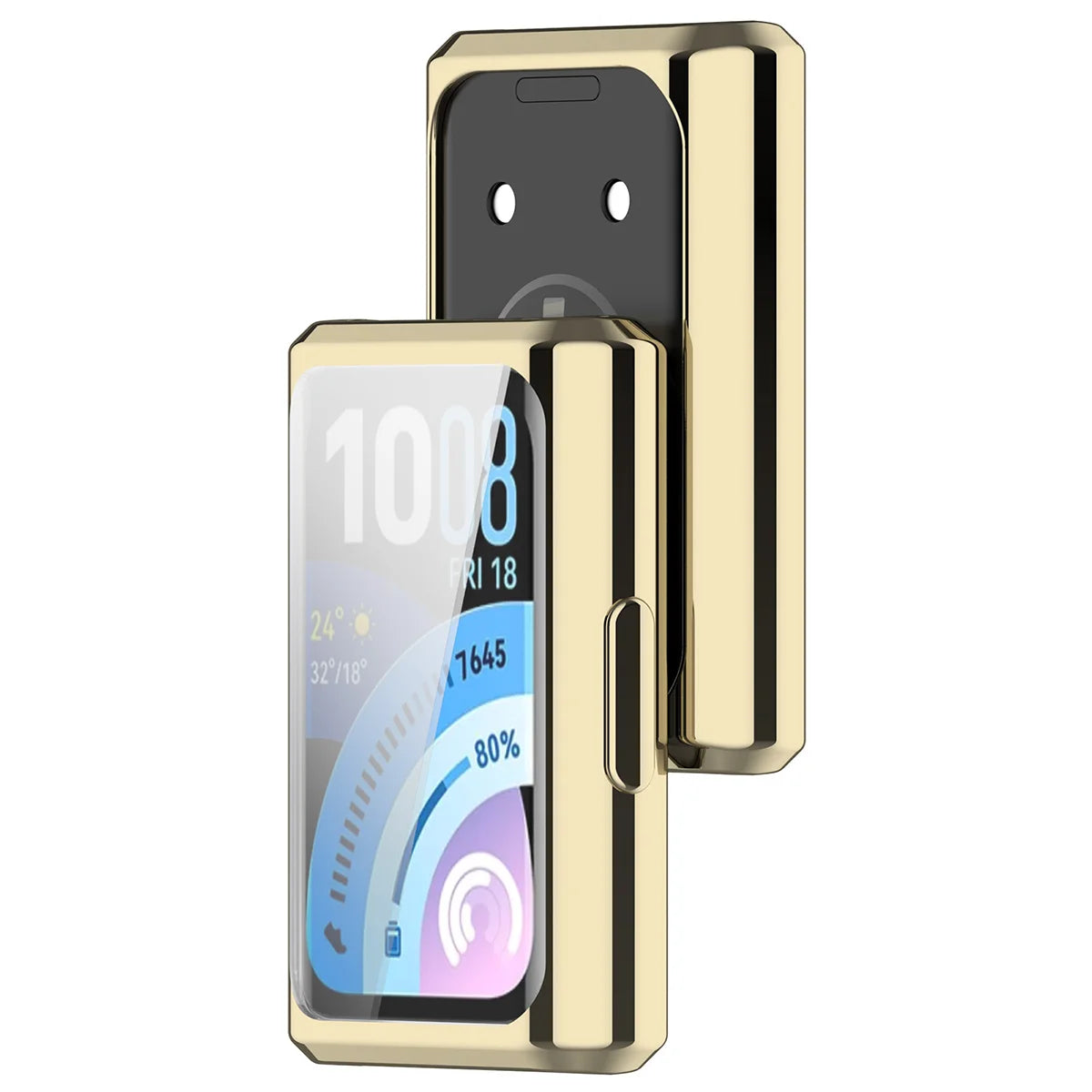 Schutzhülle für Huawei Band 11 Pro, Bizon Case Watch Felipe, Golden