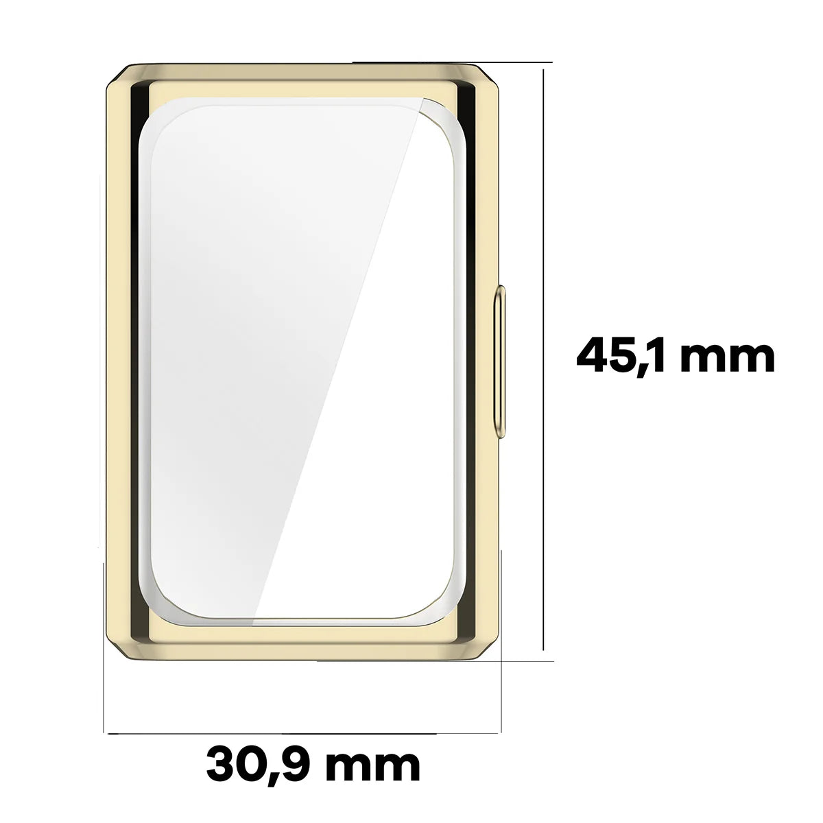 Schutzhülle für Huawei Band 11 Pro, Bizon Case Watch Felipe, Golden