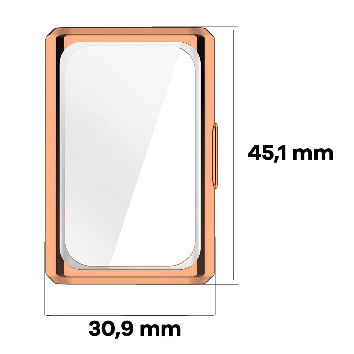 Schutzhülle für Huawei Band 11 Pro, Bizon Case Watch Felipe, Rosegold