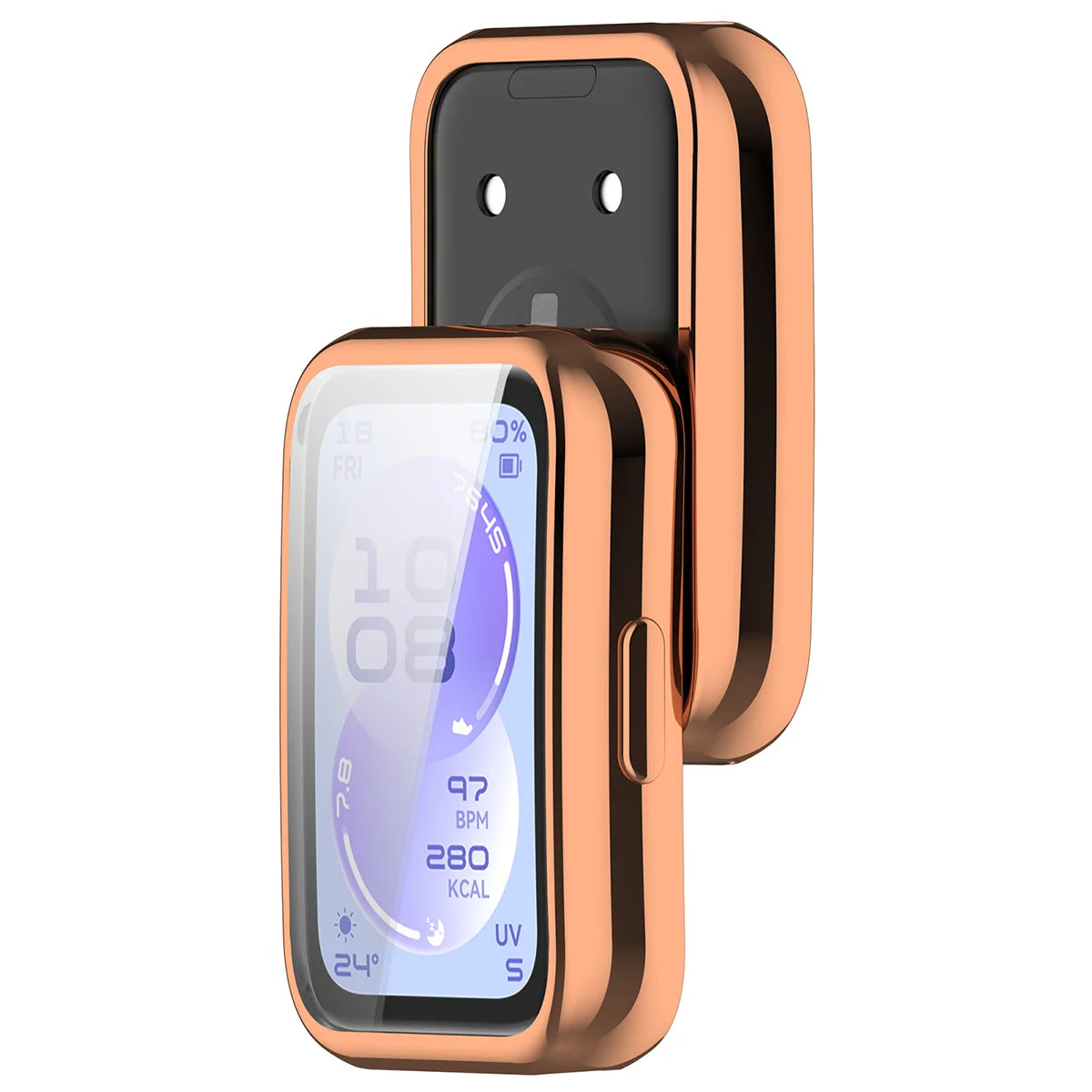Schutzhülle für Huawei Band 11, Bizon Case Watch Felipe, Rosegold