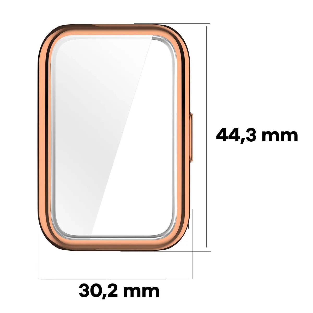 Schutzhülle für Huawei Band 11, Bizon Case Watch Felipe, Rosegold