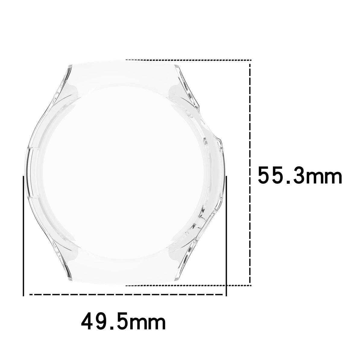 Schutzhülle für Huawei Watch 5 46mm, Bizon Case Watch Felipe, Transparent