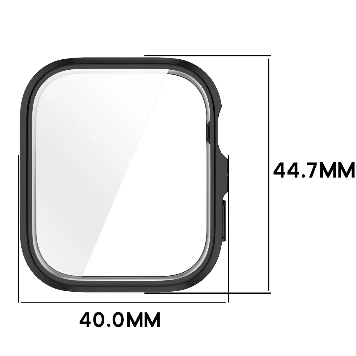 Schutzhülle für Huawei Watch Fit 5, Bizon Case Watch Felipe, Schwarz