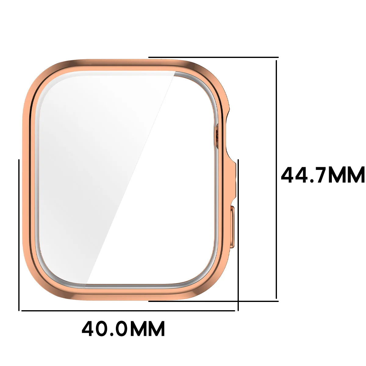 Schutzhülle für Huawei Watch Fit 5, Bizon Case Watch Felipe, Rosegold