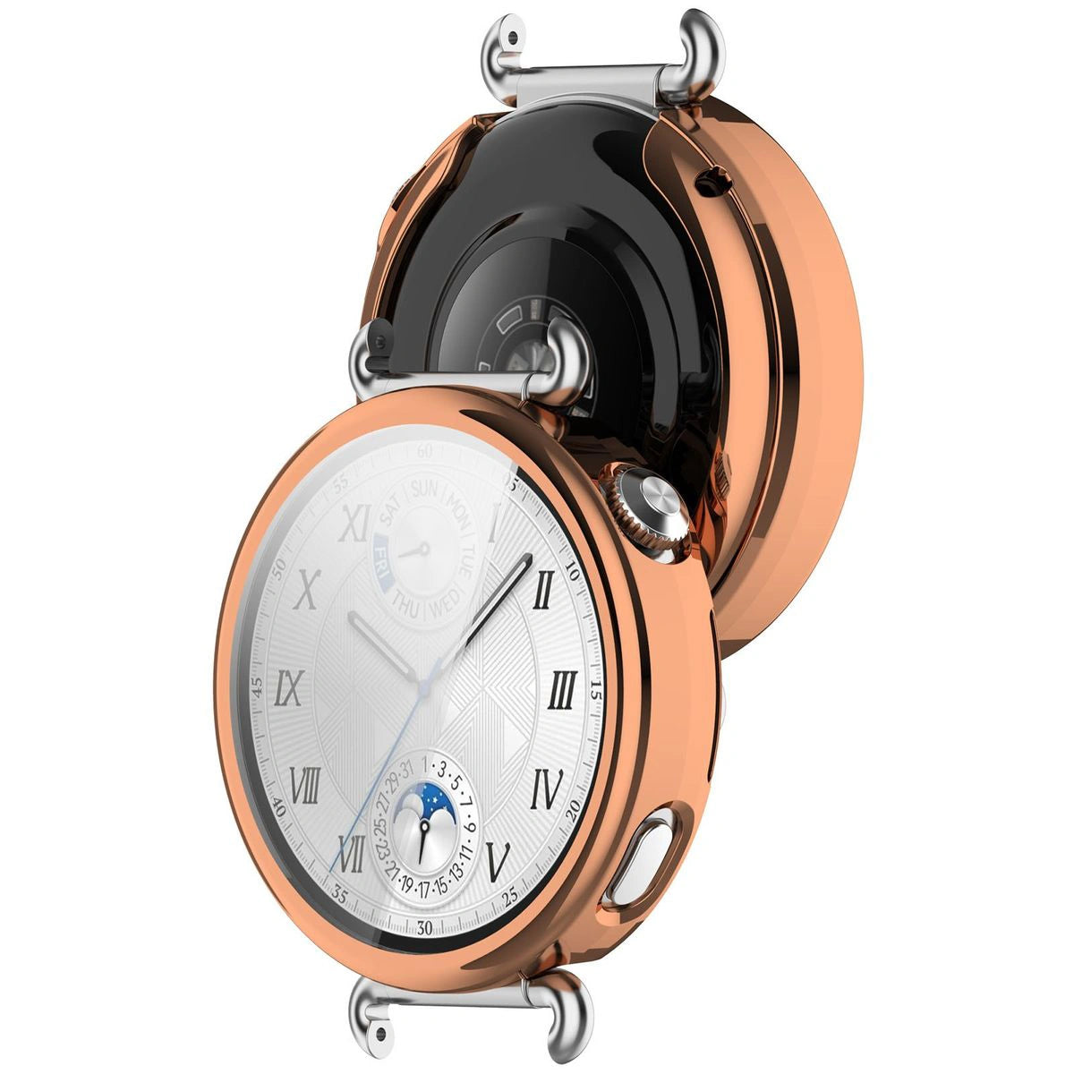 Schutzhülle für Huawei Watch GT6 41 mm, Bizon Case Watch Felipe, Roségold