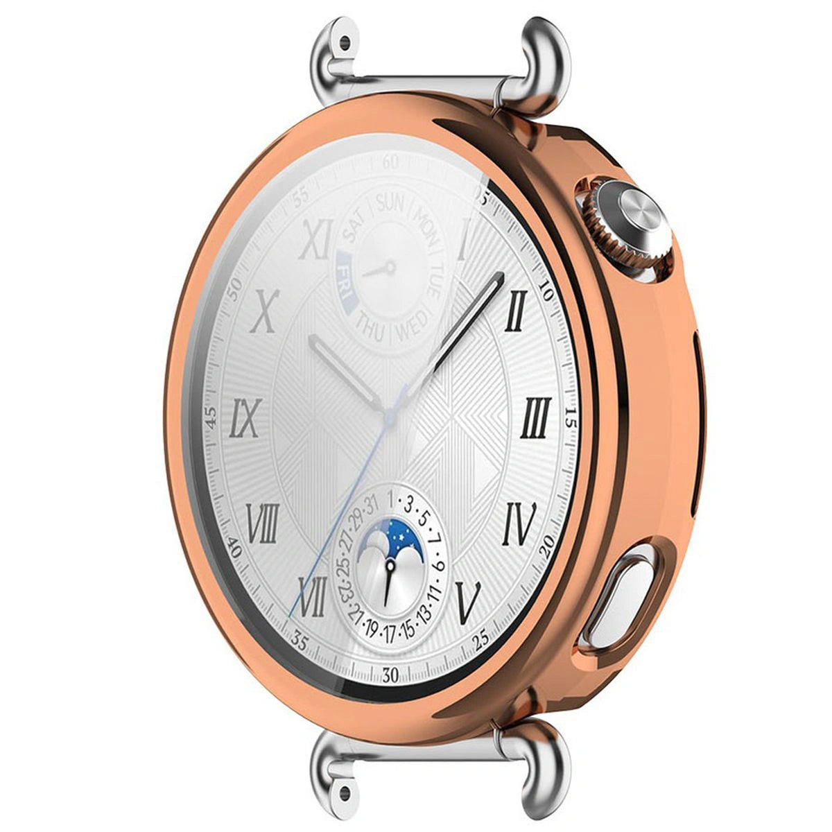 Schutzhülle für Huawei Watch GT6 41 mm, Bizon Case Watch Felipe, Roségold