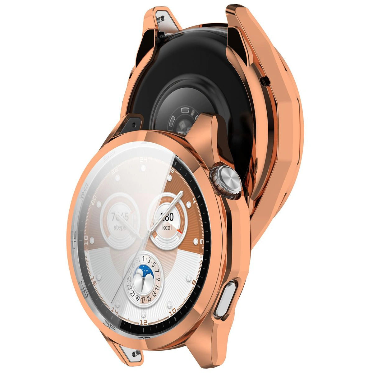 Schutzhülle für Huawei Watch GT6 46 mm, Bizon Case Watch Felipe, Rosegold