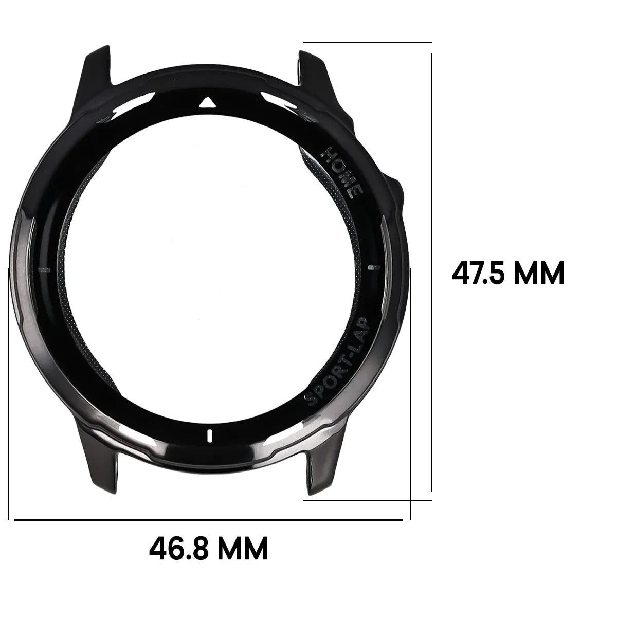 Schutzhülle für Huawei Watch GT Runner 2, Bizon Case Watch Felipe, Schwarz