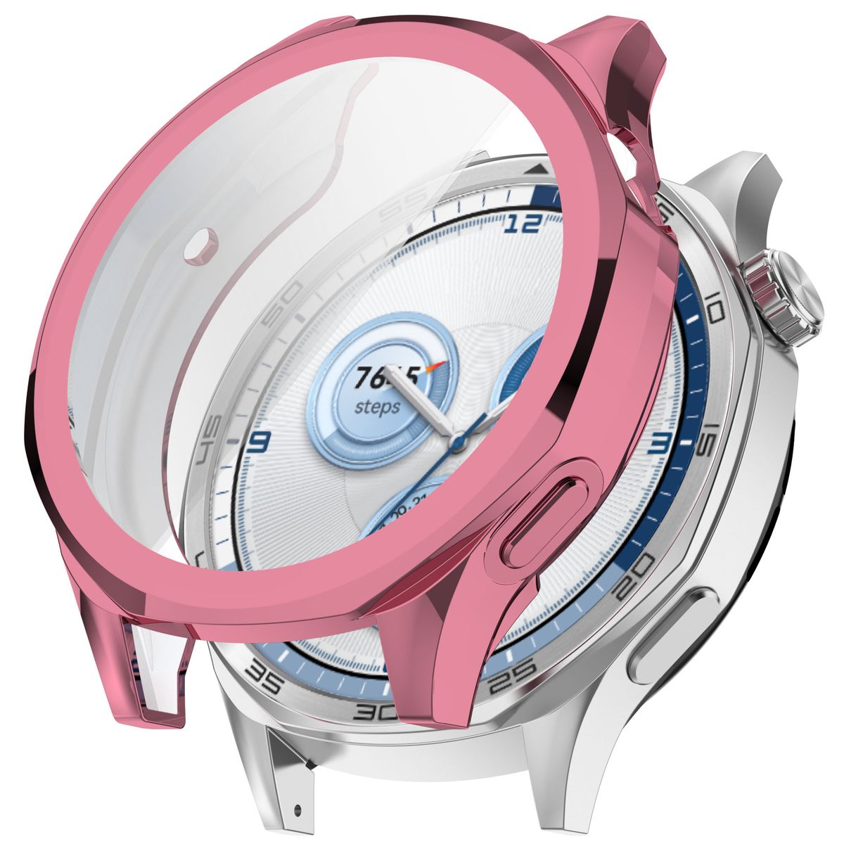 Schutzhülle für Huawei Watch GT 5 46 mm, Bizon Case Watch Felipe, Rosa