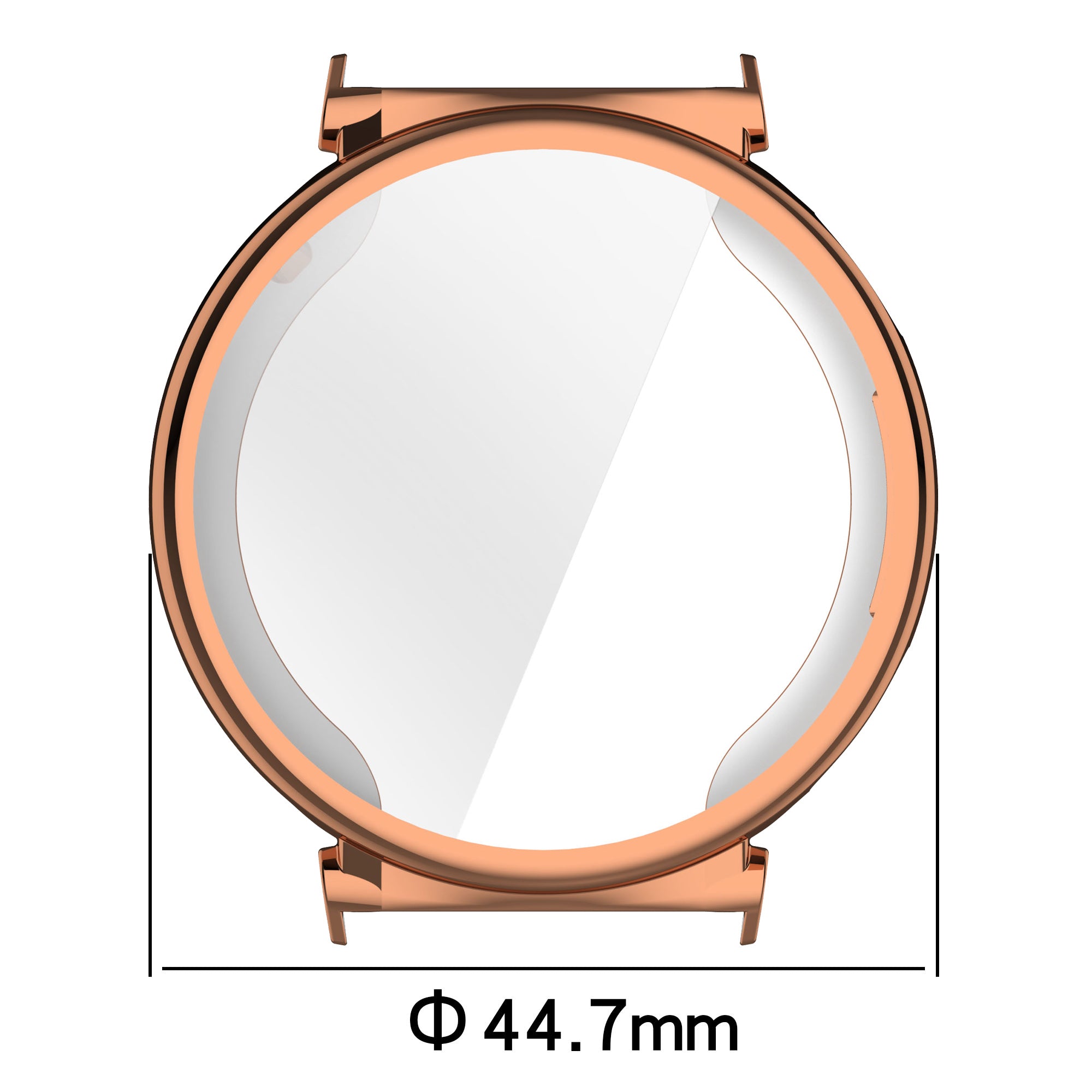 Schutzhülle für Huawei Watch GT 5 Pro 42 mm, Bizon Case Watch Felipe, Rosegold