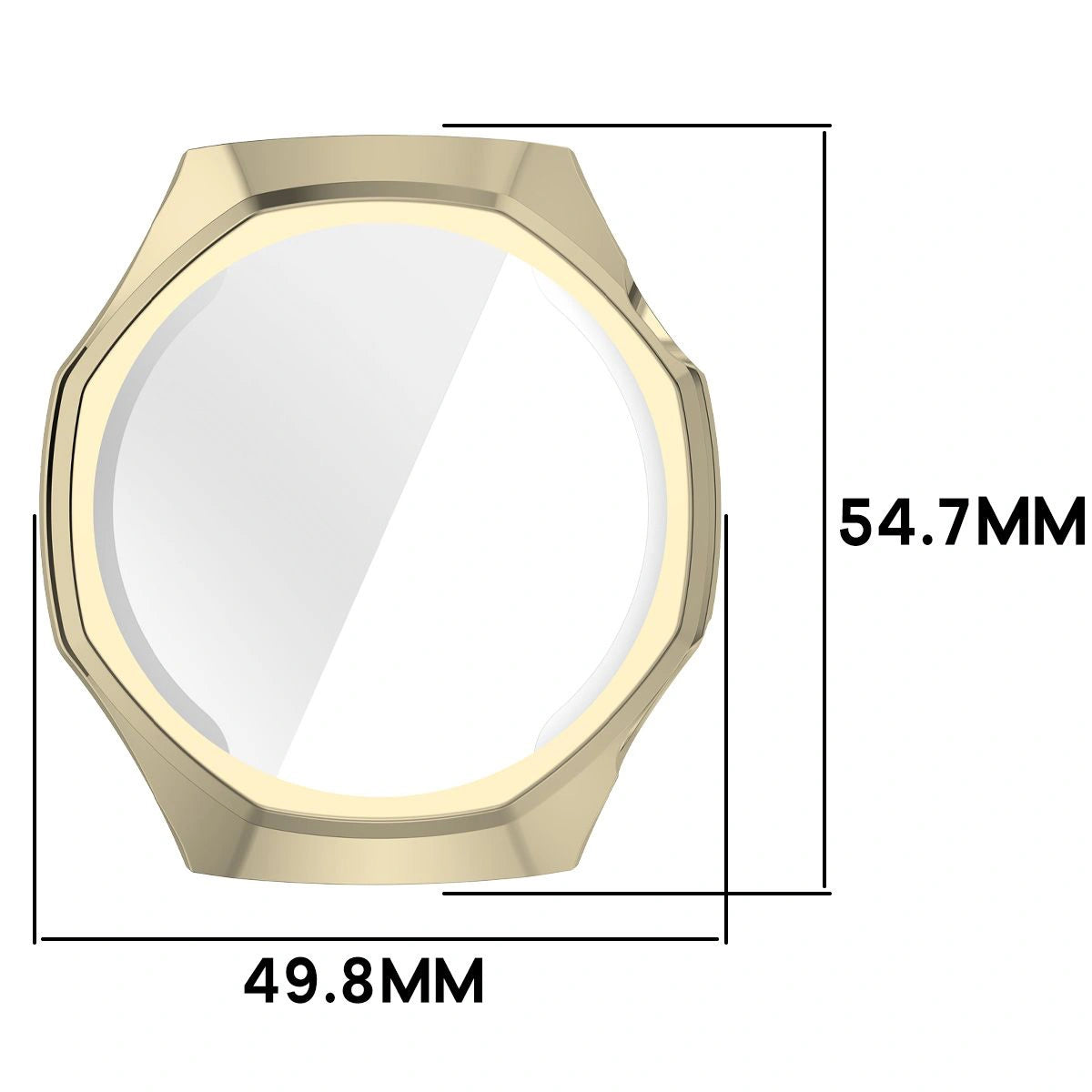 Schutzhülle für Huawei Watch GT6 Pro 46 mm, Bizon Case Watch Felipe, Golden