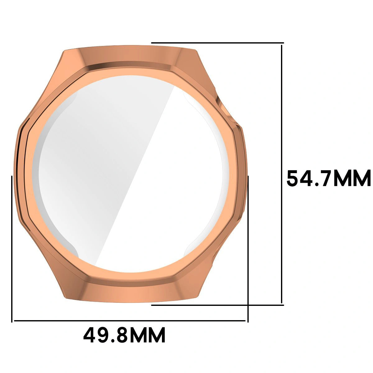 Schutzhülle für Huawei Watch GT6 Pro 46 mm, Bizon Case Watch Felipe, Rosegold