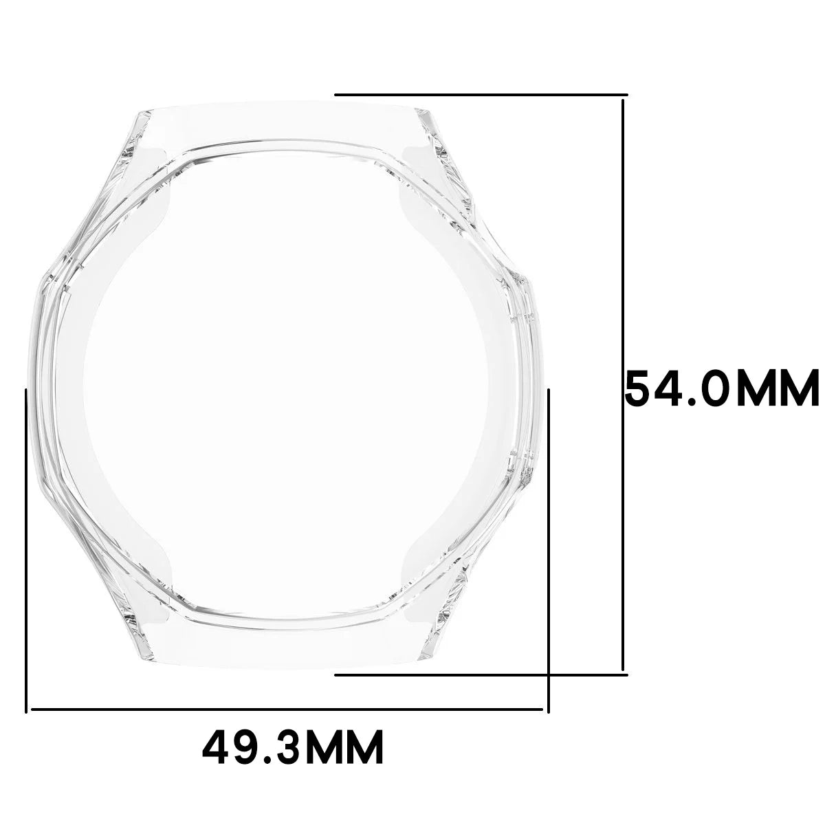 Schutzhülle für Huawei Watch GT 7 Pro 46 mm, Bizon Case Watch Felipe, Transparent (2/8)