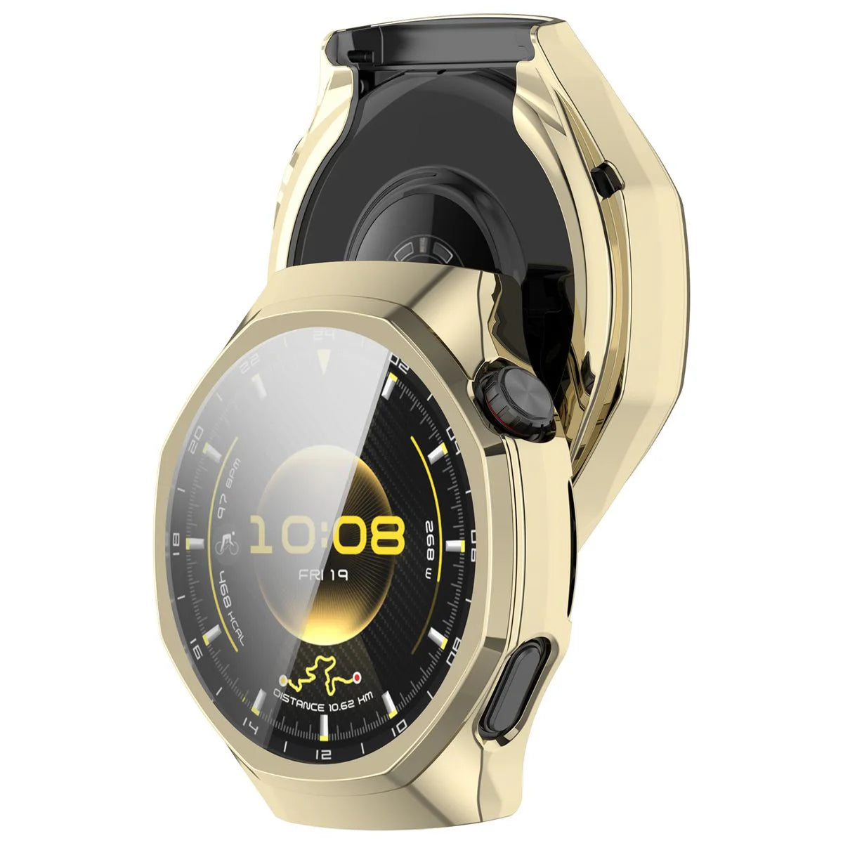 Schutzhülle für Huawei Watch GT 7 Pro 46 mm, Bizon Case Watch Felipe, Golden (1/8)