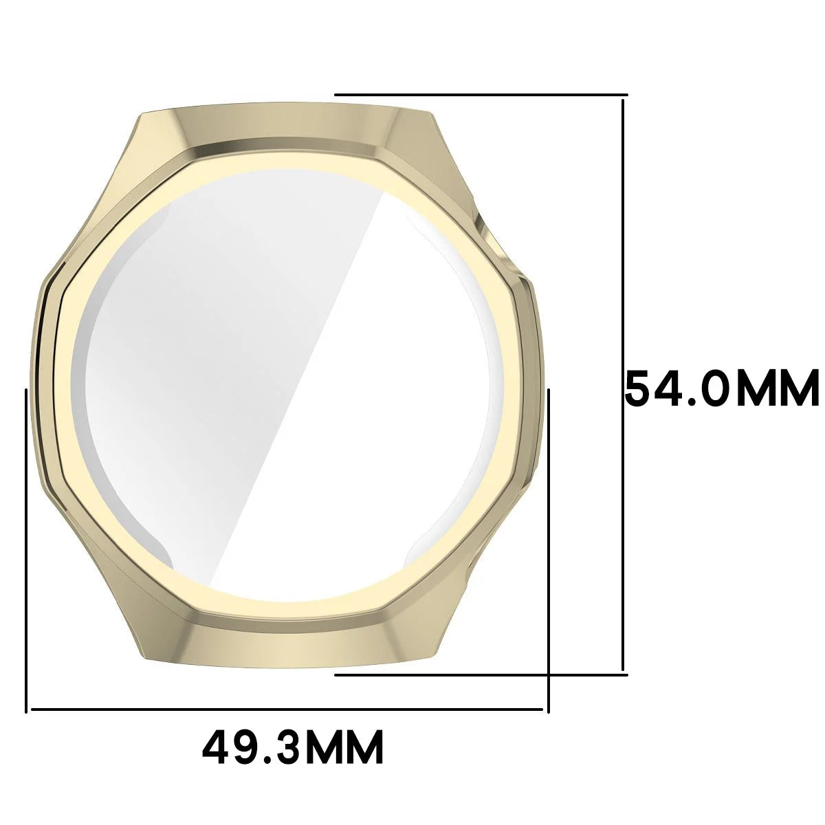 Schutzhülle für Huawei Watch GT 7 Pro 46 mm, Bizon Case Watch Felipe, Golden (2/8)