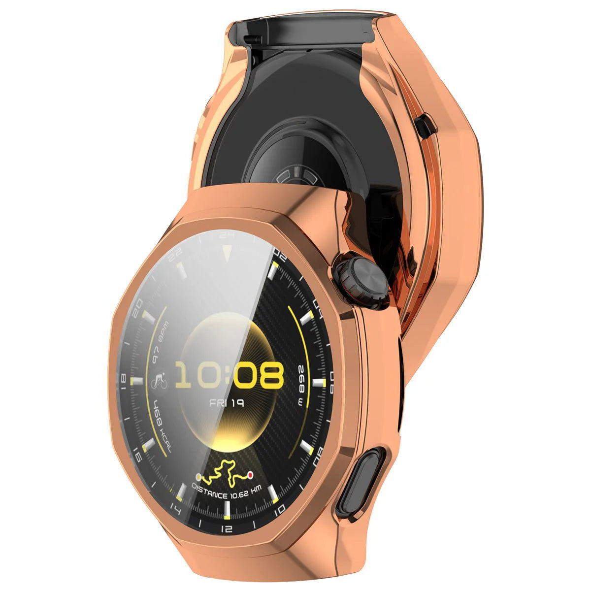 Schutzhülle für Huawei Watch GT 7 Pro 46 mm, Bizon Case Watch Felipe, Rosegold (1/8)